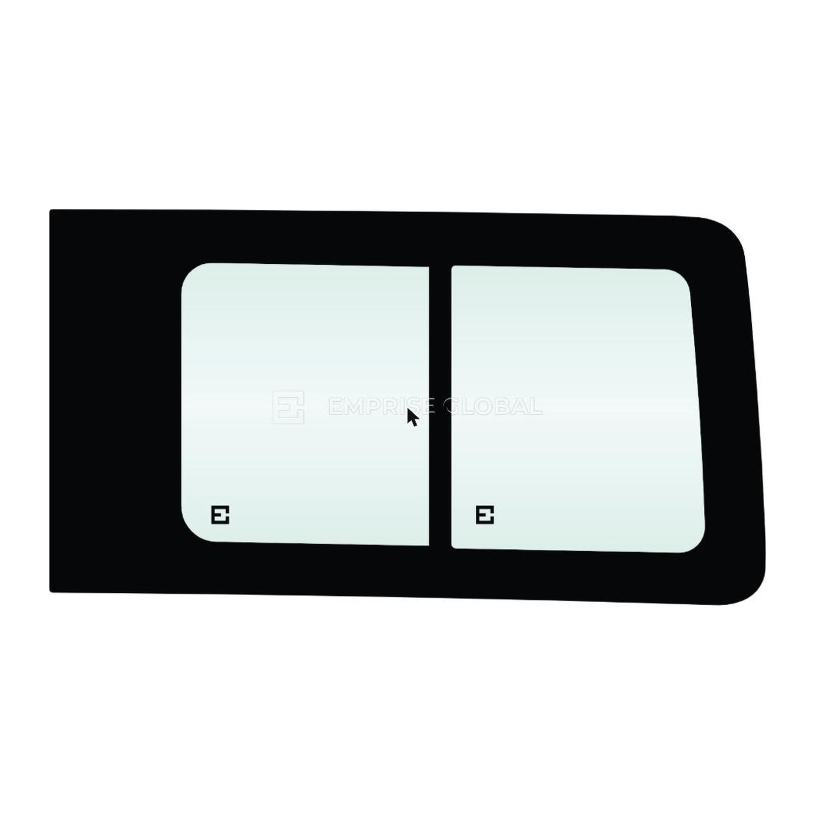 Mercedes Benz Sprinter LWB 2006-on | Bonded Half Sliding Window – Front Right-Hand (Non-Insect Mesh Compatible)