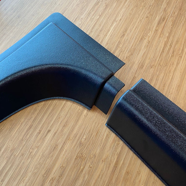 Tidy Trim Front Interior Finishing Kit for Mercedes Sprinter High Roof Vans 906/907 – Segmented Window Trim (Compact Shipping) — Standard RAW (Fabric Ready) / Bumped Out (Half-Way Door Stop)