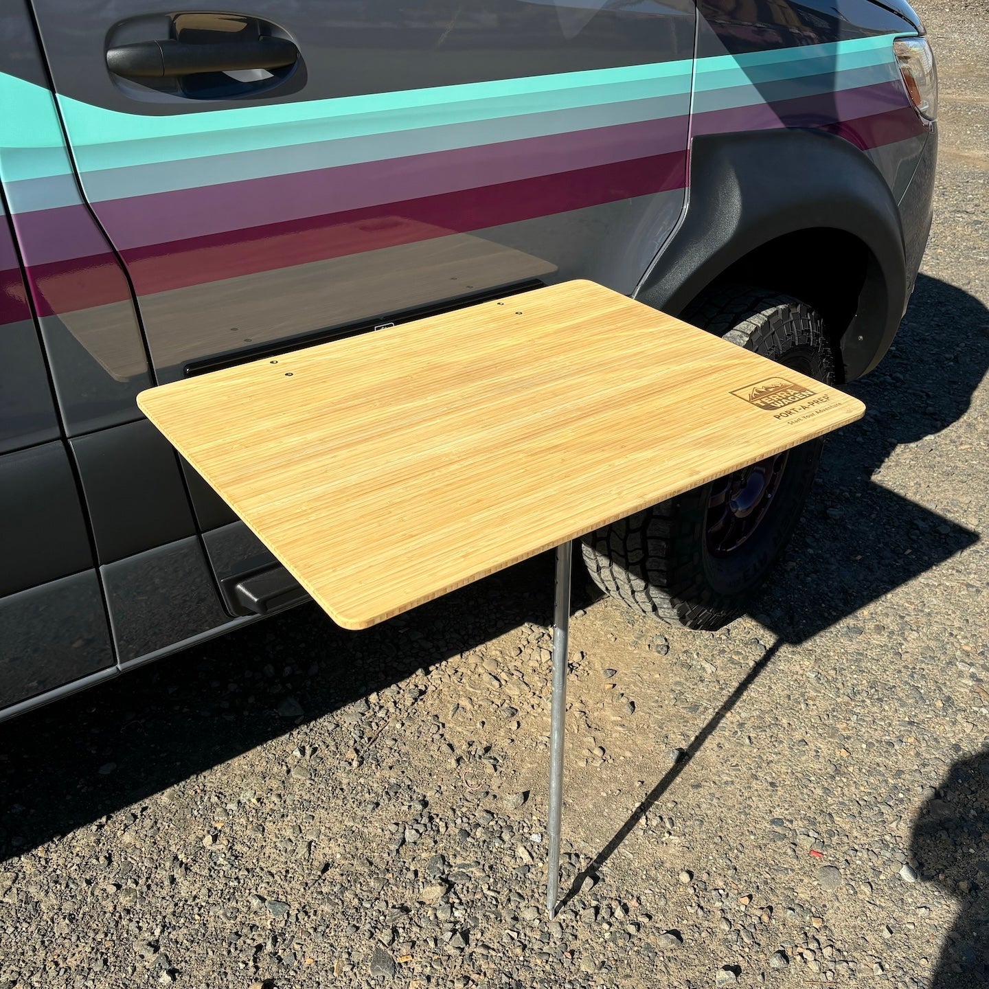 Port-a-Prep Vehicle Table – Mounts to Any Flat Surface