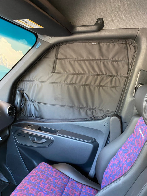 Reversa-Vent Shade for Sprinter Vans | Works with EcoFlow and Bug Barrier — Paired