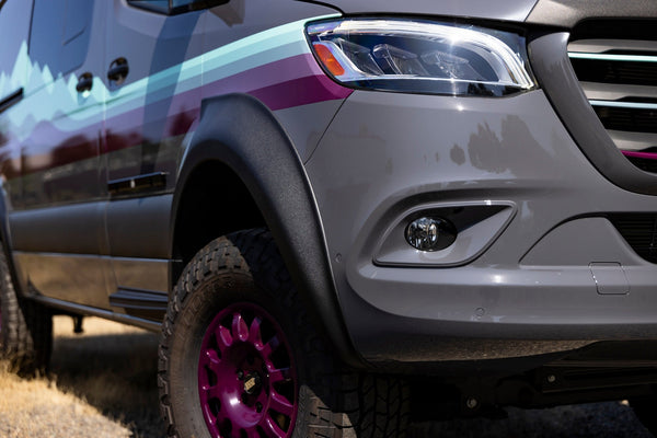 Desert Defender Fender Flares – Pointed Rear Design, Max Tyre Clearance for Sprinter 2019–2026+ — Full Kit