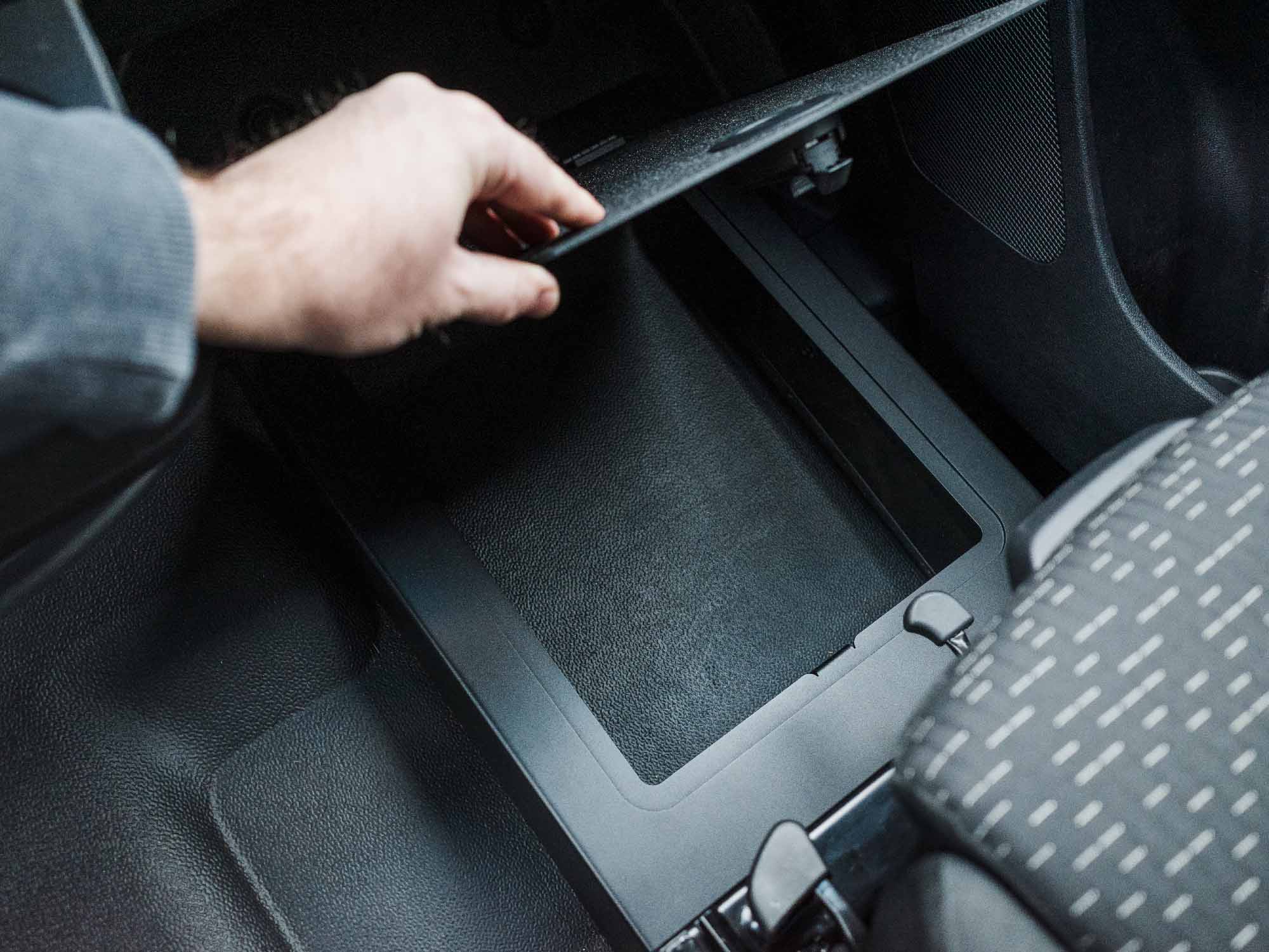Sprinter Van Passenger Floor Riser Compartment