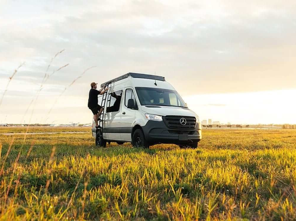 Sprinter Van Side Ladder | Wheel Wrap