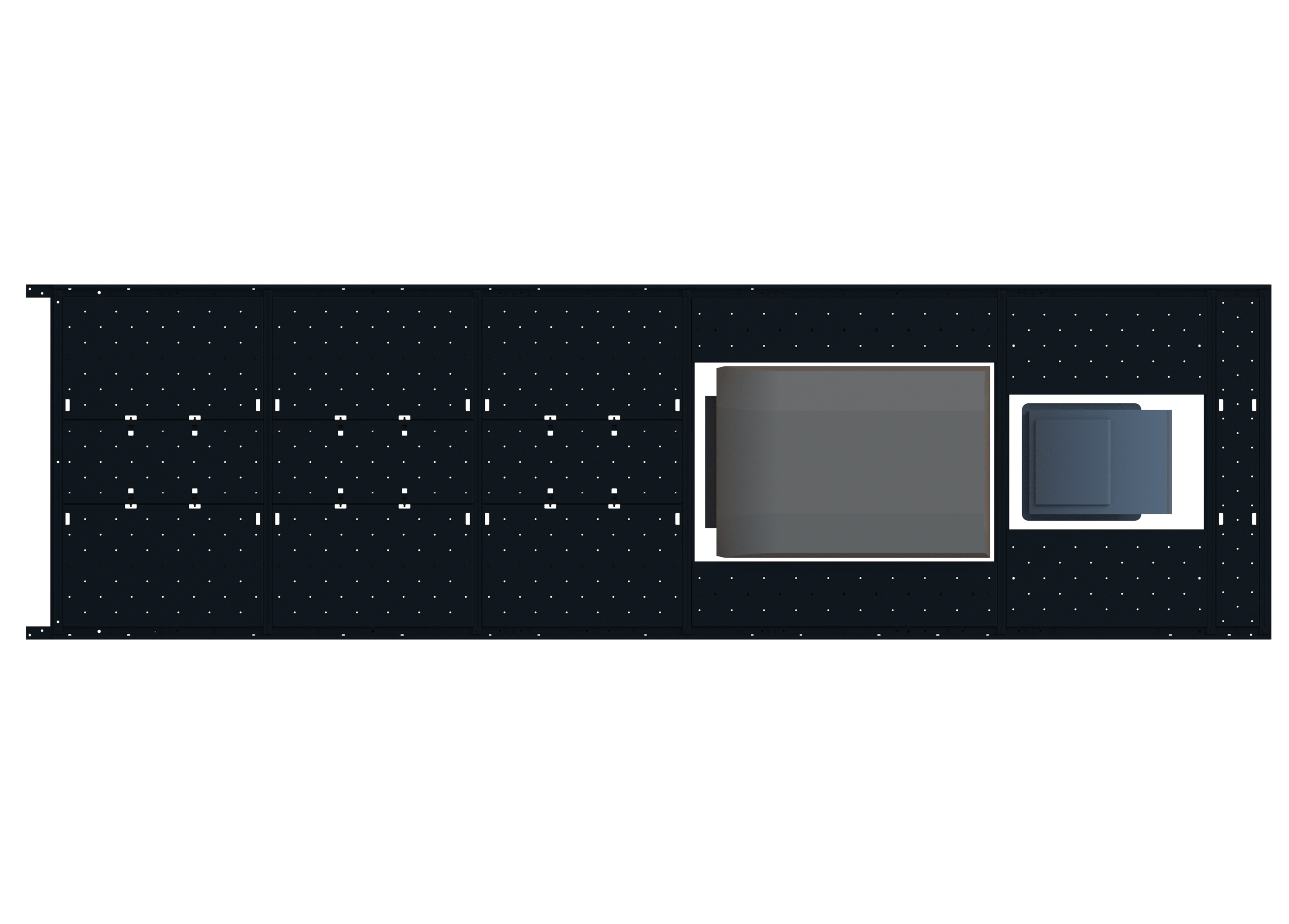 Slim Platform Rack - Extended - Mid Air Con / Rear Centre Fan (RS5)