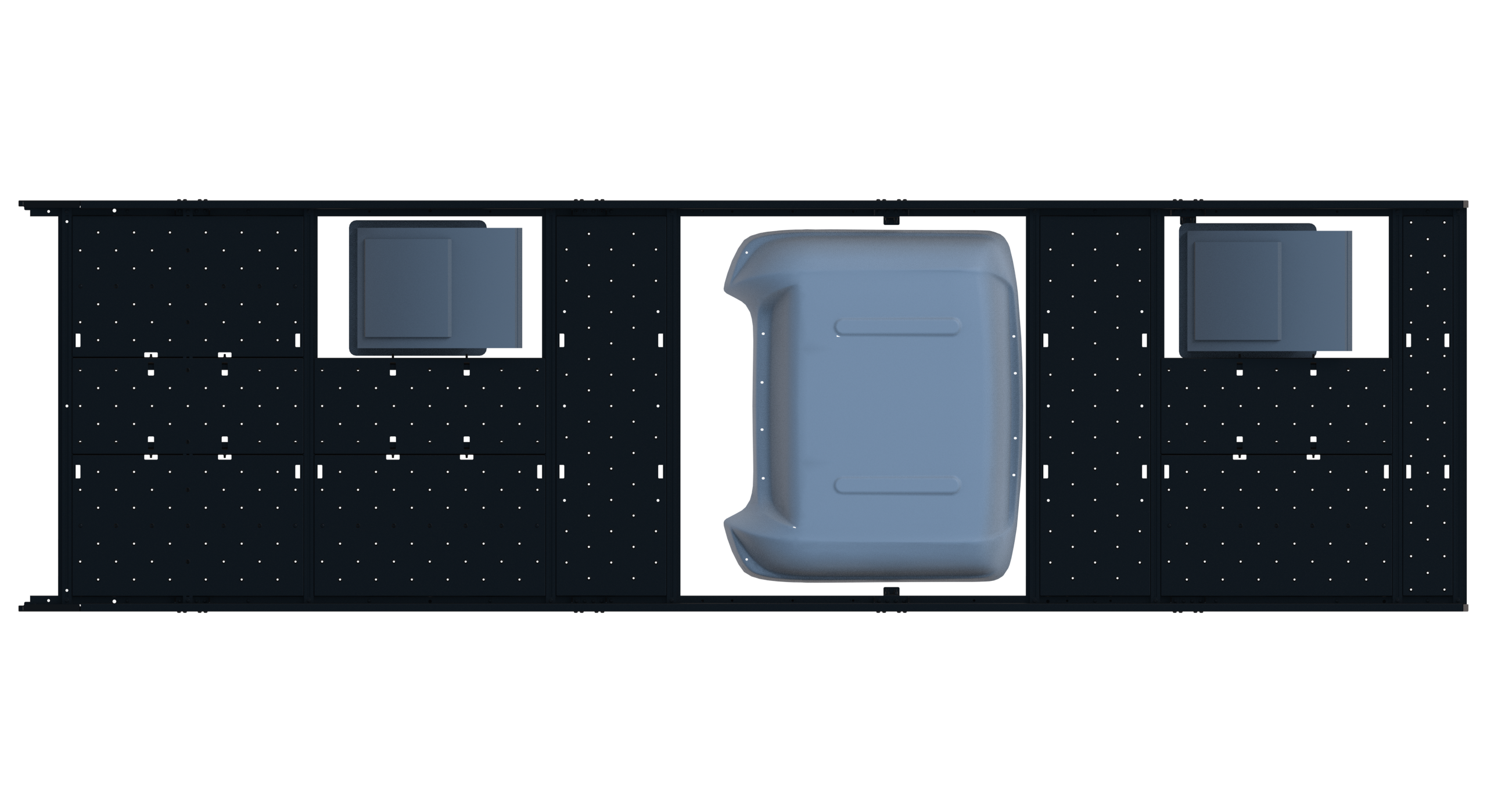 Cargo Platform Rack - Extended- Front Offset Fan / Mid MB Air Con / Rear Offset Fan (RS5)