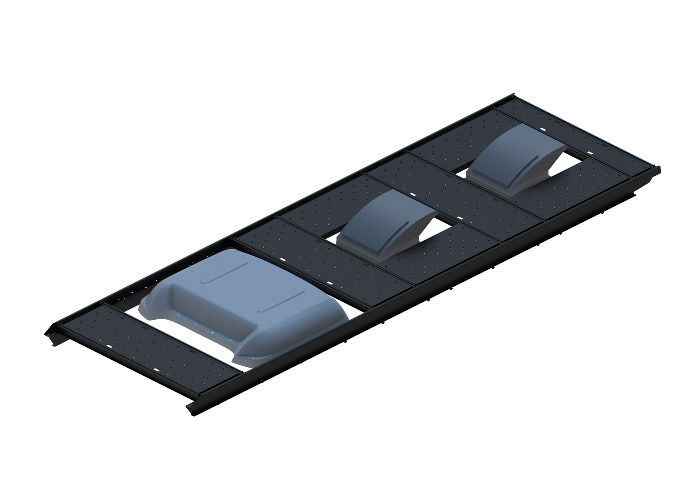 Slim Platform Rack - Extended - Front MB Air Con / Mid Centre Fan / Rear Centre Fan (RS5)