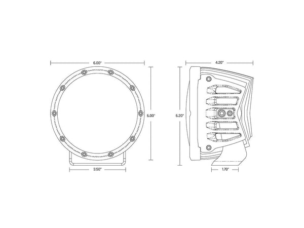 RIGID 360 Series - PRO 152mm Off-Road Light Pair
