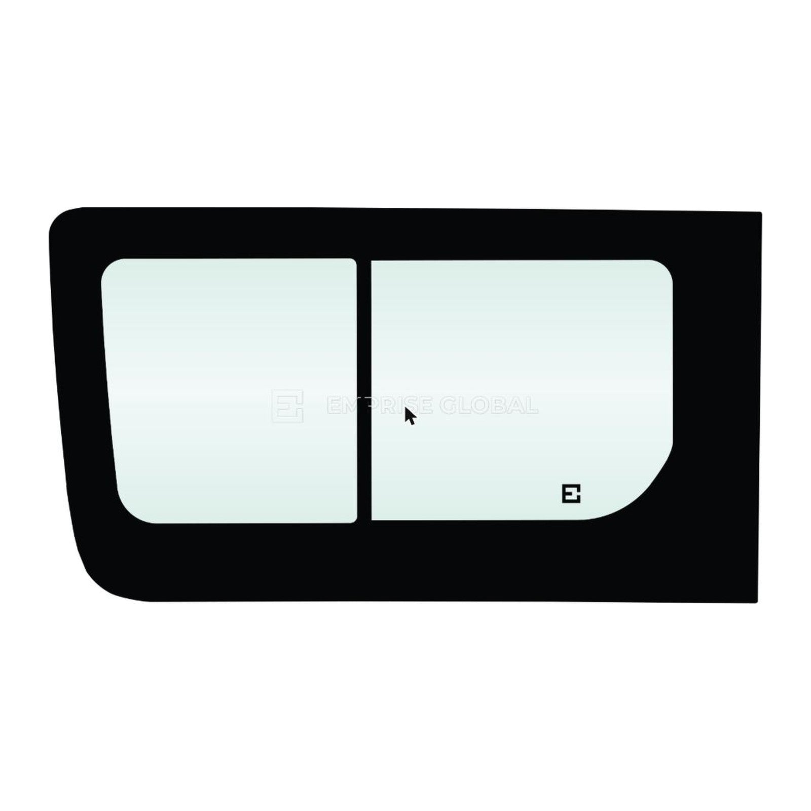 Mercedes Benz Sprinter LWB 2006-on | Bonded Half Sliding Window – Front Left-Hand (Insect Mesh Compatible)