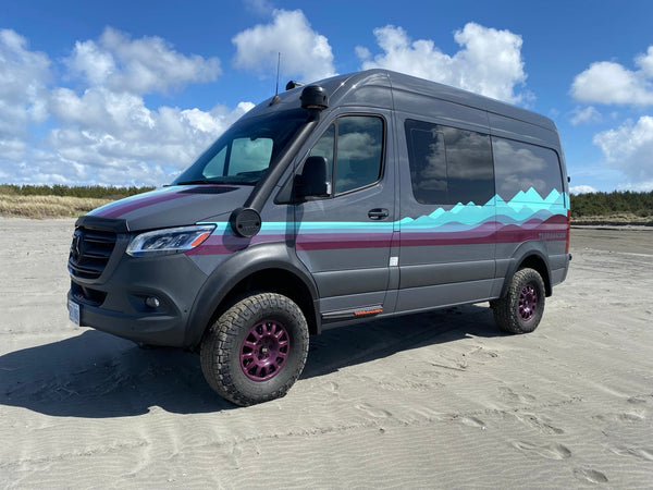 Desert Defender Fender Flares – Pointed Rear Design, Max Tyre Clearance for Sprinter 2019–2026+ — Full Kit