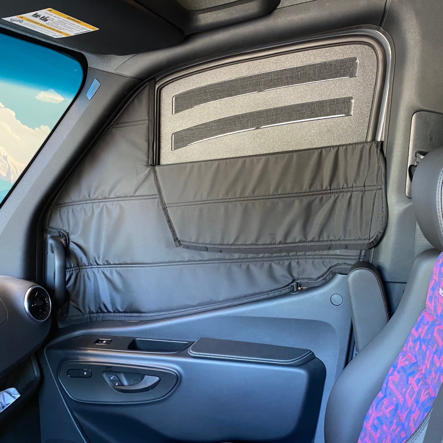Reversa-Vent Shade for Sprinter Vans | Works with EcoFlow and Bug Barrier — Paired