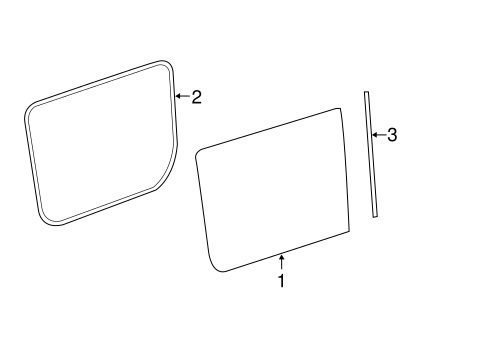 Slider Window Inner Rubber Seal — Right (Passenger)