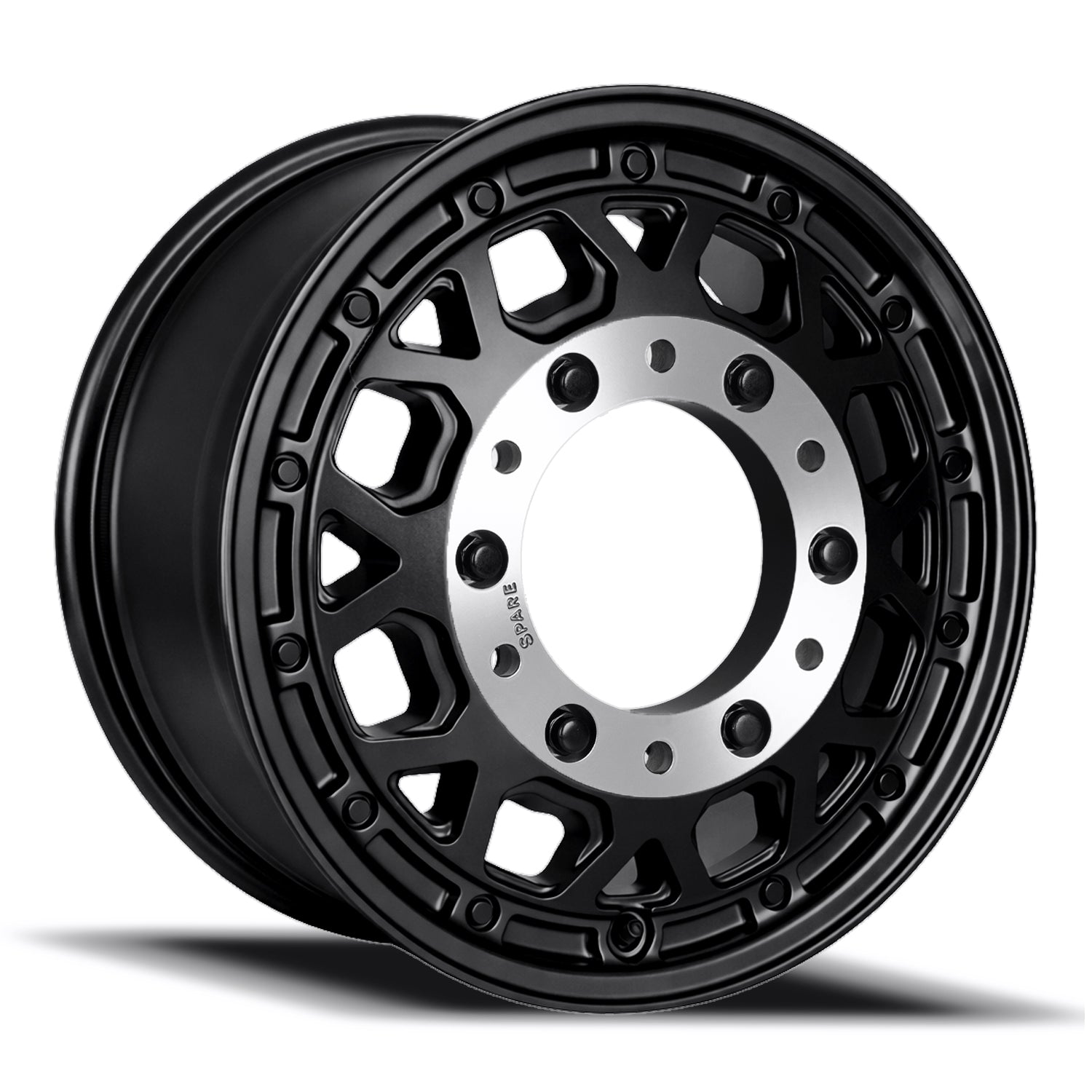 R45V Marauder super single rear wheel in Satin Black for Mercedes-Benz Sprinter 519 / 3500