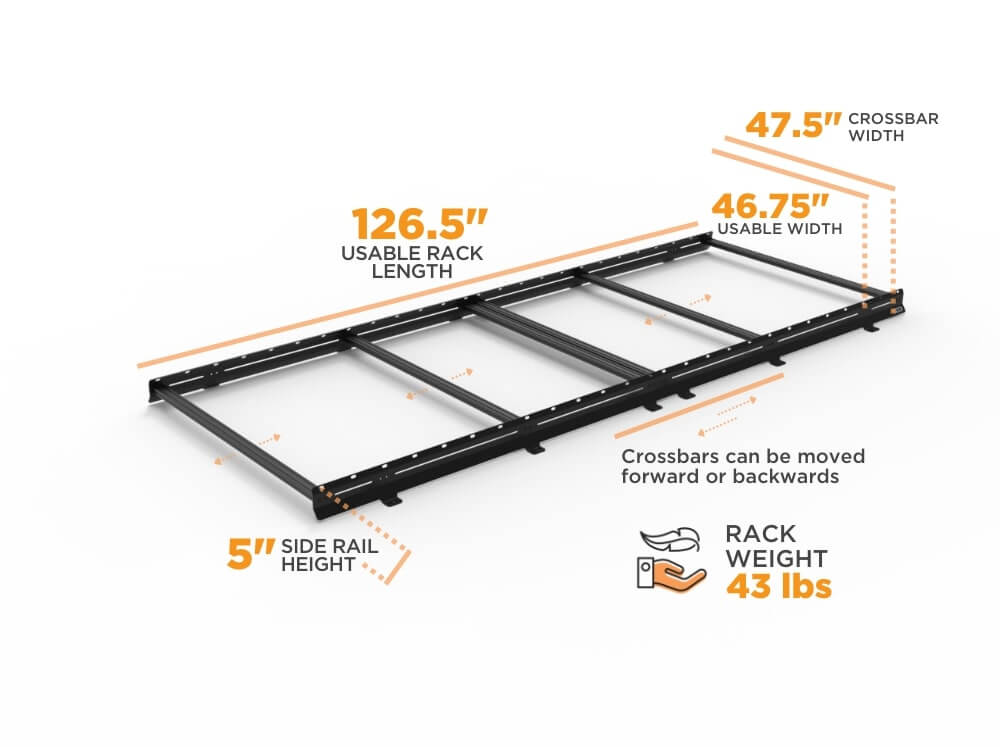 Sprinter Van Low Pro Roof Rack | MWB High Roof