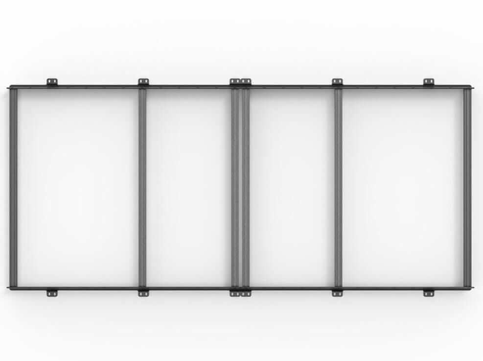 Sprinter MWB low roof Low Pro Roof Rack top view