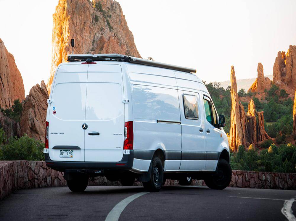 Fiamma F80S 400 Manual Awning on Sprinter LWB