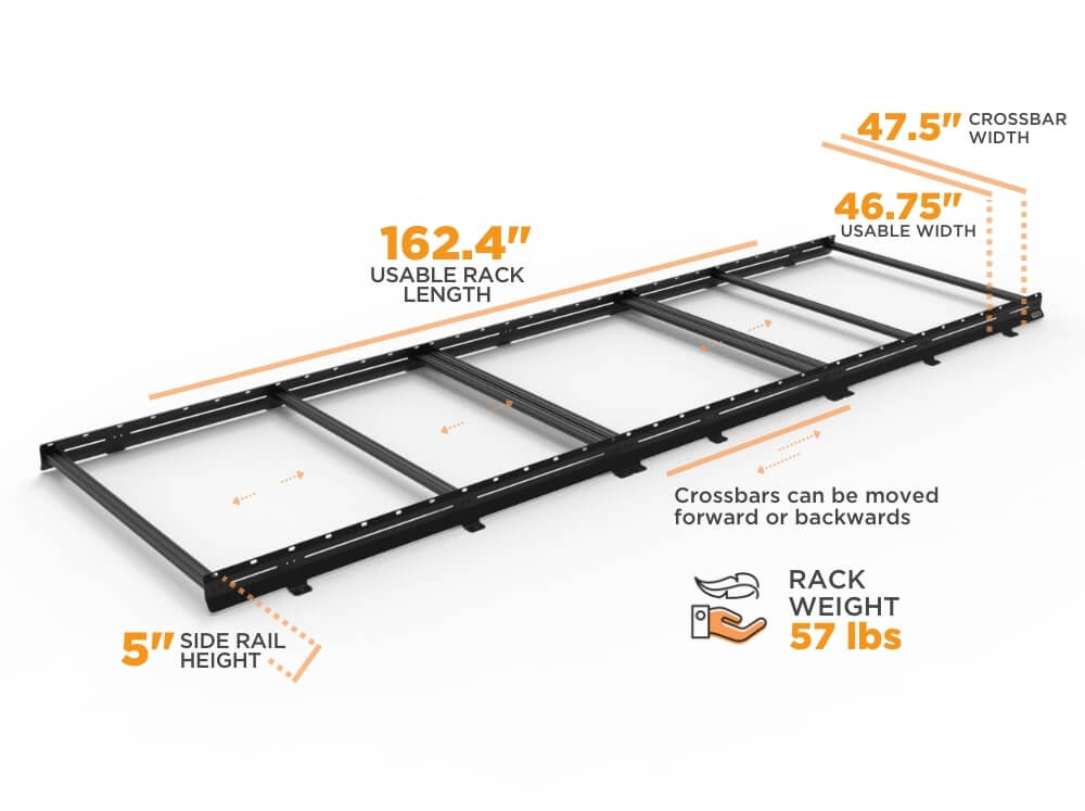 Sprinter Van Low Pro Roof Rack | LWB Wheelbase