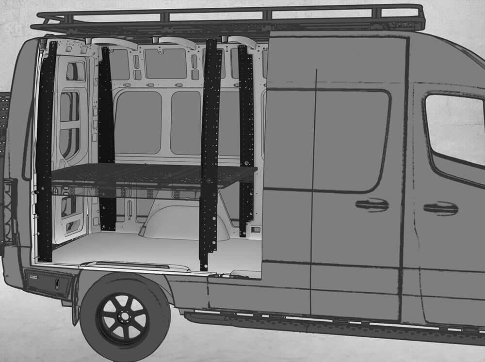 Sprinter Van Bed Brackets — MWB