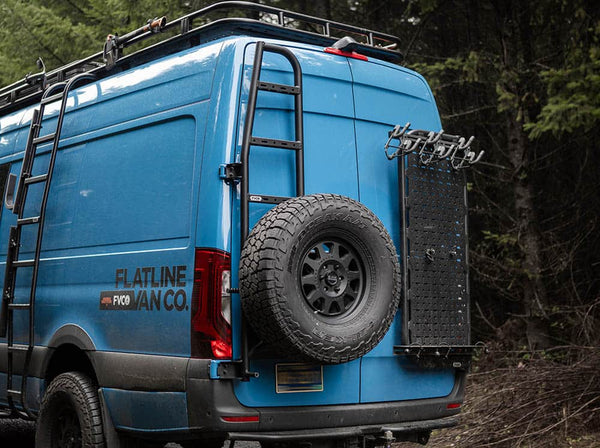 Sprinter Van Rear Ladder + Tire Carrier