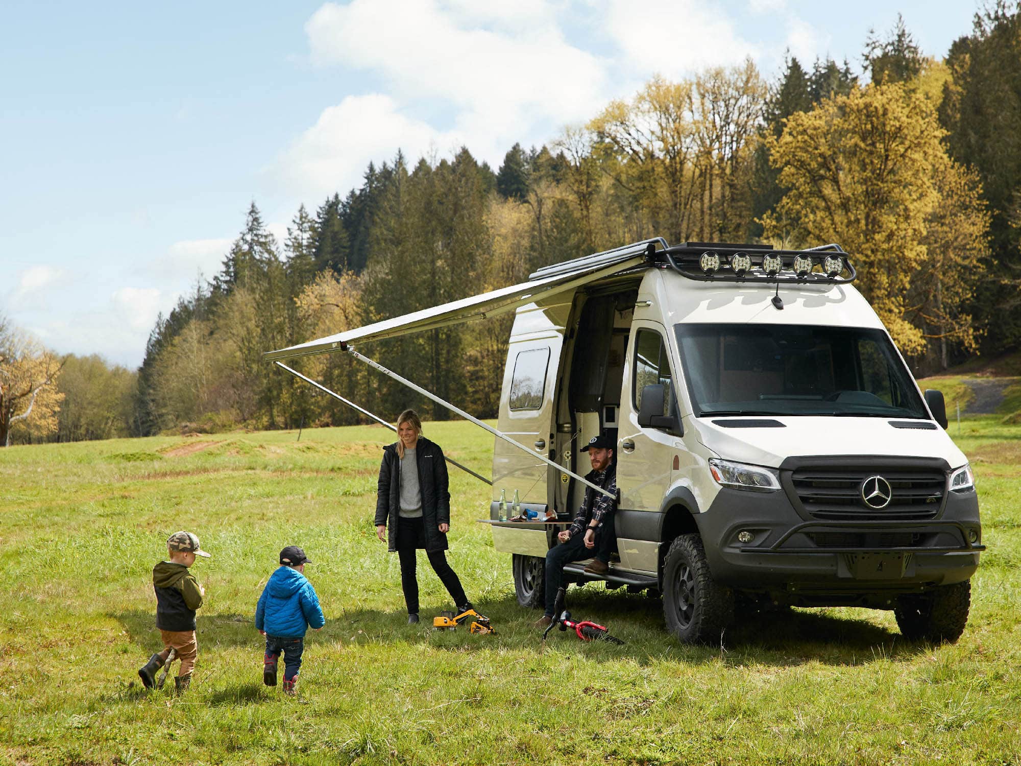Drop Front rack with awning