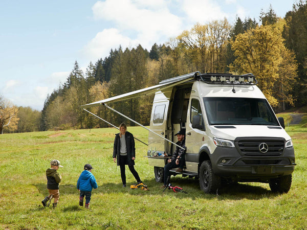 Drop Front rack with awning