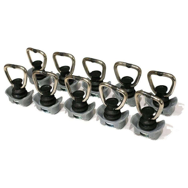 FVC Adventure Van L-Track Anchors with D-Ring Hooks - 10 Pack