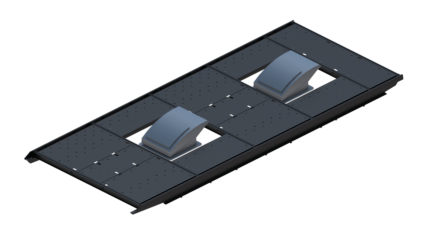 Slim Platform Rack Ext - Front Centre Fan / Rear Centre Fan (RS3)