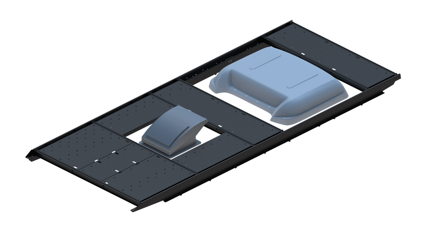 Slim Platform Rack Ext - Rear MB Air Con / Front Centre Fan (RS3)