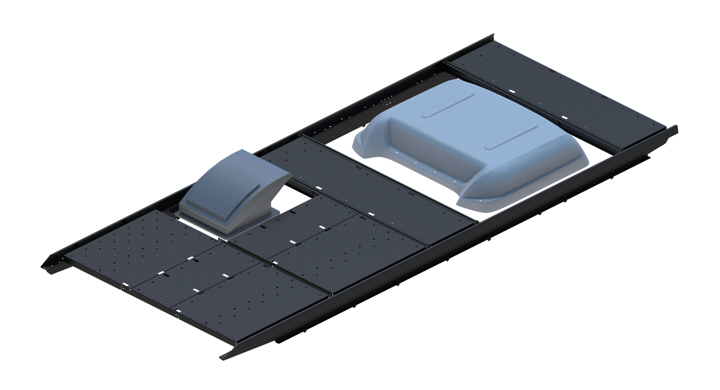 Slim Platform Rack Ext - Rear MB Air Con / Front Offset Fan (RS3)