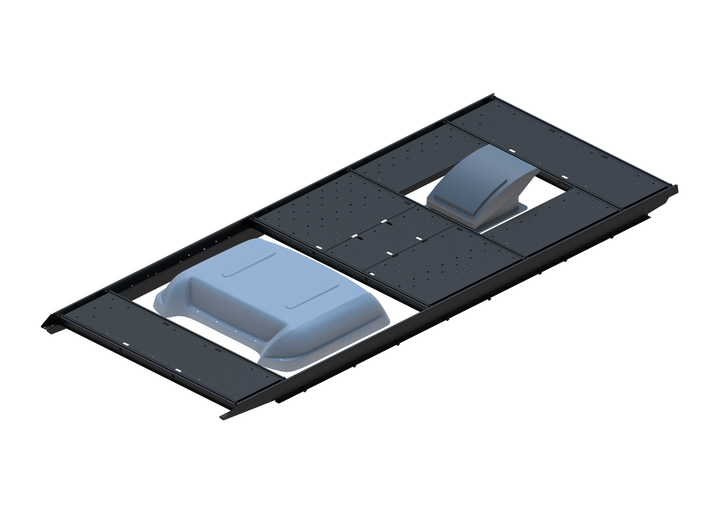 Slim Platform Rack Ext - Front MB Air Con / Rear Centre Fan (RS3)