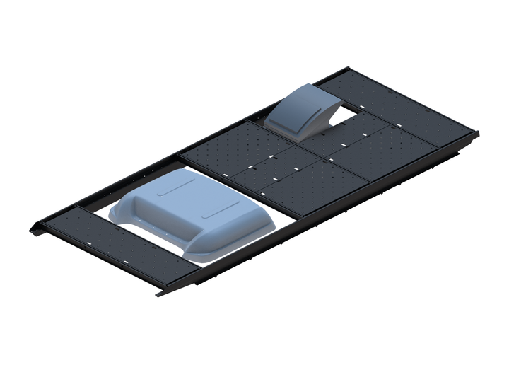Slim Platform Rack Ext - Front MB Air Con / Rear Offset Fan (RS3)
