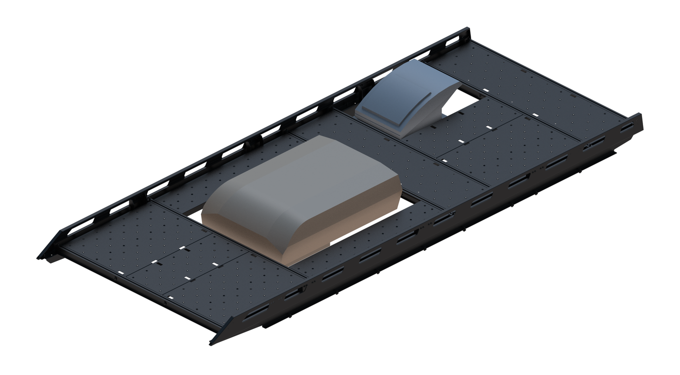 Cargo Platform Rack Ext - Front Aftermarket Air Con / Rear Offset Fan (RS3)