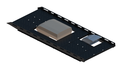 Cargo Platform Rack Ext - Front Aftermarket Air Con / Rear Offset Fan (RS3)