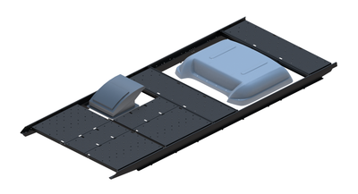 Cargo Platform Rack Ext - Rear MB Air Con / Front Offset Fan (RS3)