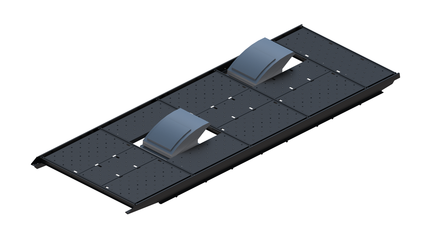 Slim Platform Rack Ext- Front Centre Fan / Rear Offset Fan (RS4)