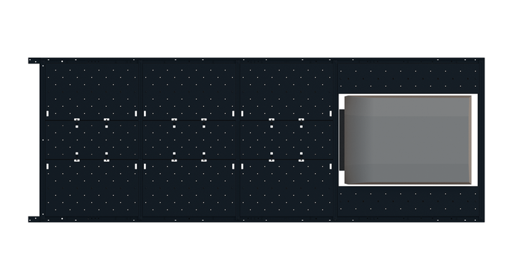 Slim Platform Rack Ext- Rear Aftermarket Air Con (RS4)