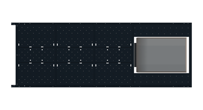 Slim Platform Rack Ext- Rear Aftermarket Air Con (RS4)