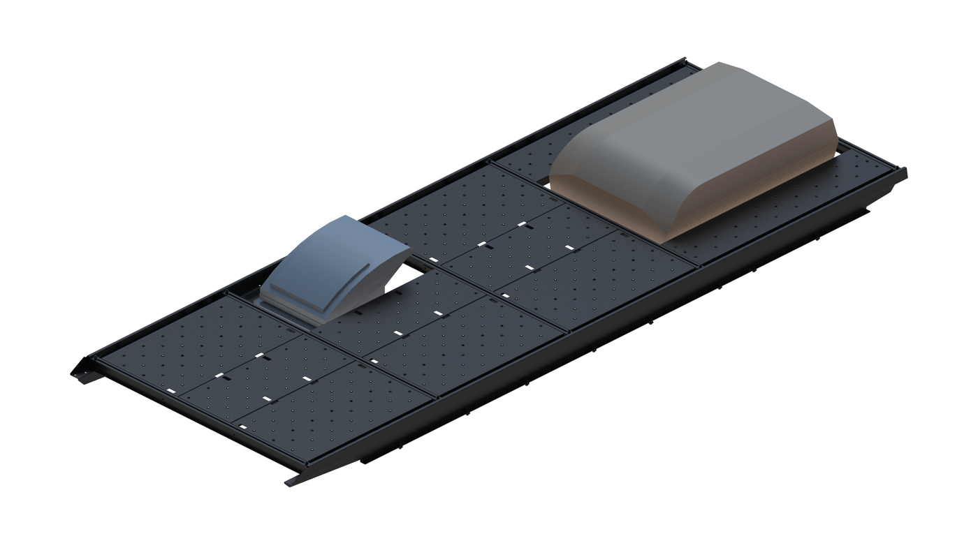 Slim Platform Rack Ext- Rear Aftermarket Air Con / Front Offset Fan (RS4)