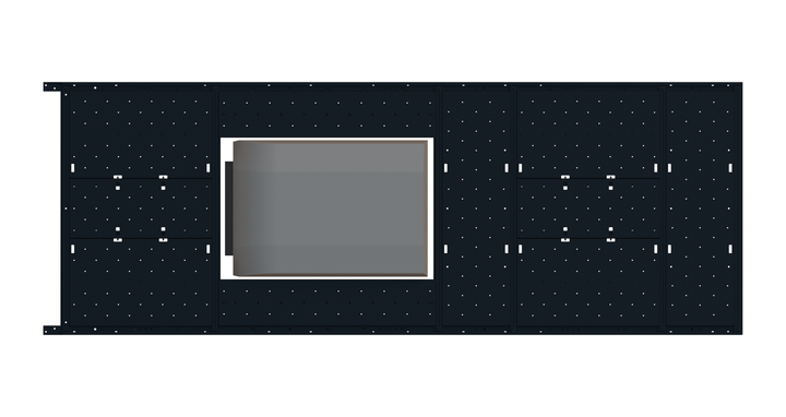 Slim Platform Rack Ext- Front Aftermarket Air Con (RS4)