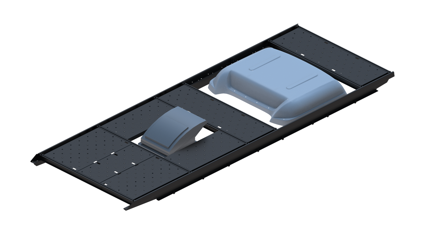 Slim Platform Rack Ext- Rear MB Air Con / Front Centre Fan (RS4)