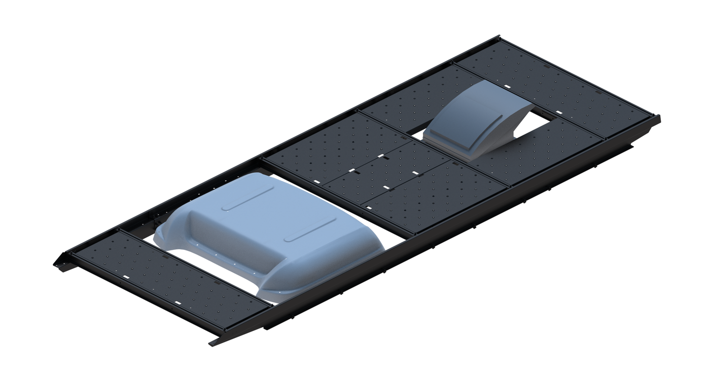 Slim Platform Rack Ext- Front MB Air Con / Rear Centre Fan (RS4)