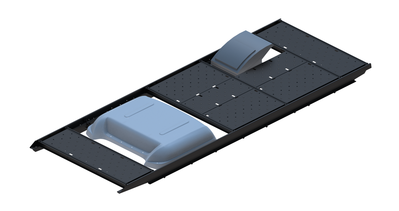 Slim Platform Rack Ext- Front MB Air Con / Rear Offset Fan (RS4)