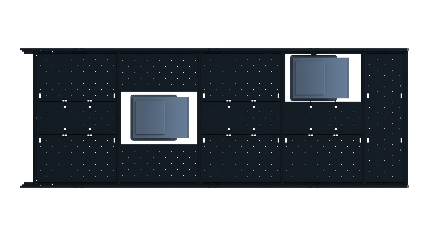 Cargo Platform Rack Ext - Front Centre Fan / Rear Offset Fan (RS4)