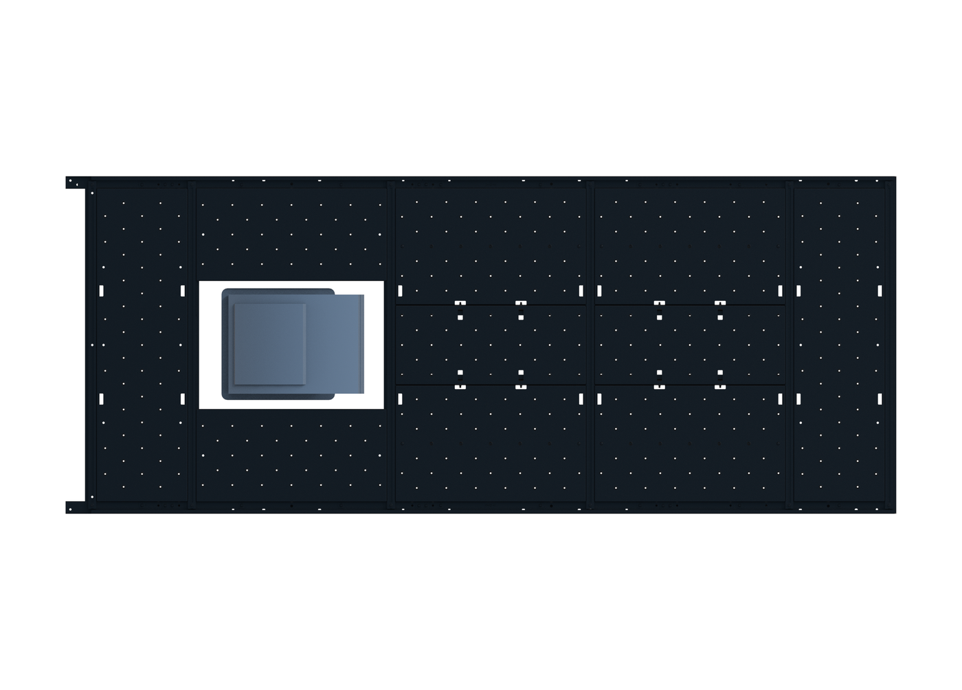 Slim Platform Rack - Front Centre Fan (RS3)