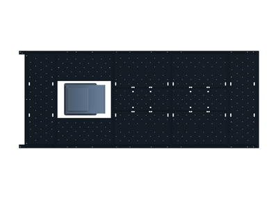 Slim Platform Rack - Front Centre Fan (RS3)