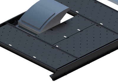 Slim Platform Rack - Front Offset Fan (RS3)