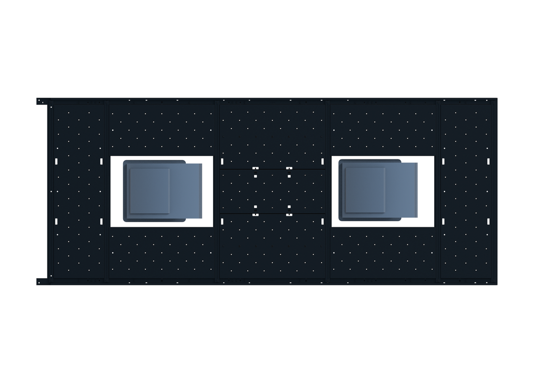 Slim Platform Rack - Mid Offset Fan (RS5)