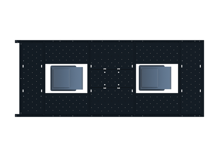 Slim Platform Rack - Mid Offset Fan (RS5)