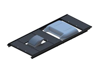 Slim Platform Rack - Front Offset Fan / Rear Centre Fan (RS5)