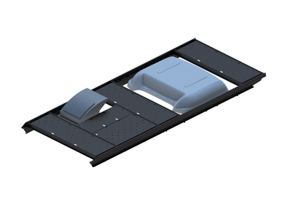 Slim Platform Rack - Front Offset Fan / Rear MB Air Con (RS4)