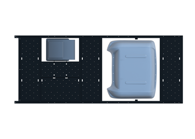 Slim Platform Rack - Mid Centre Fan / Rear Offset Fan (RS5)